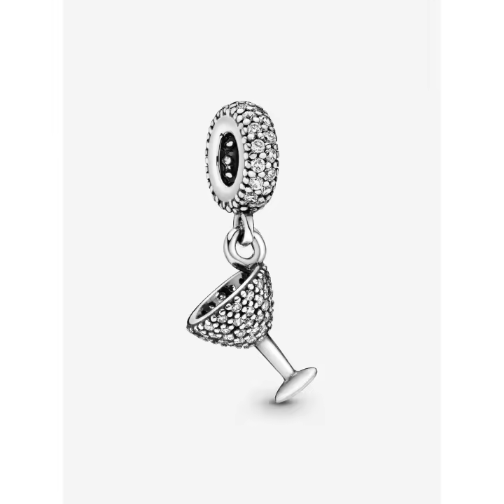 Pandora - Charm Colgante de Copa de Cóctel con pavé - Plata de Lei - 1