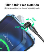 Cable Magnético OTTWN 2 En 1 PD 60W Carga Rápida Para iPhone 14 13 pro Max Xiaomi 12 Poco M4 X4 USB C a Tipo C Micro Datos - details 8