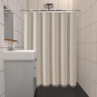 Cortina de Ducha Bohemia, Juego de Cortinas de baño Resistentes de 330g/m² with Borla, 180X200cm - details 2