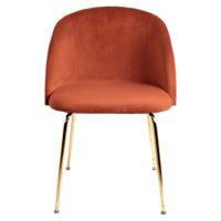 MISTERWILS FURNITURE FOR FREE SOULS Silla Tapizada Lupin - Estructura Tubular de Acero y Acabado en Baño de Latón - details 1