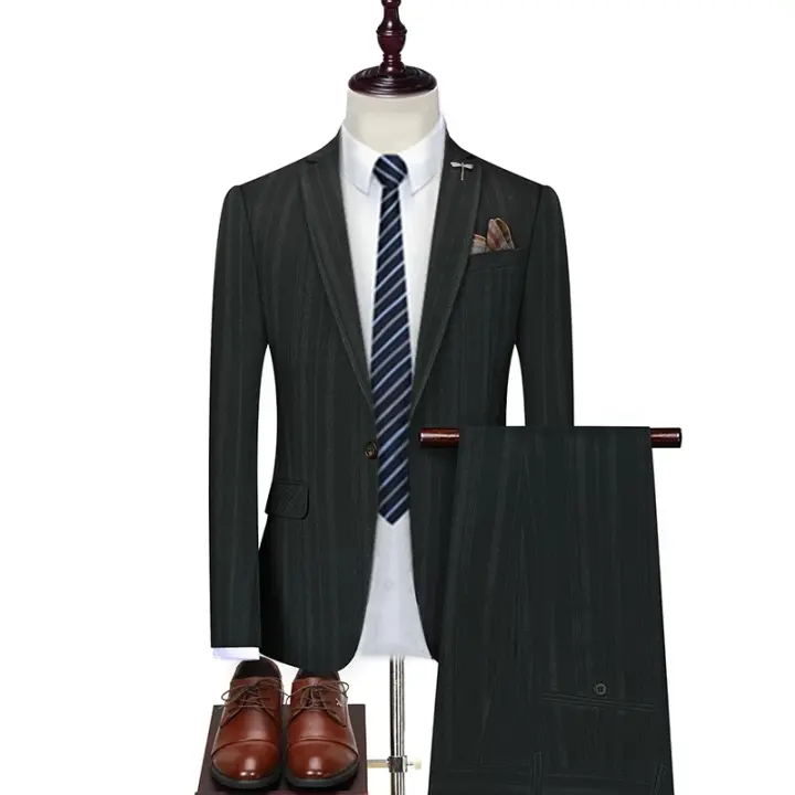  Conjunto De Traje Para Hombre 3 Piezas Nueva Moda Boutique Escocesa Casual Oficina Negocios Vestido Para Bodas Y Fiestas Incluye Chaqueta Chaleco Y Pantalones - 1