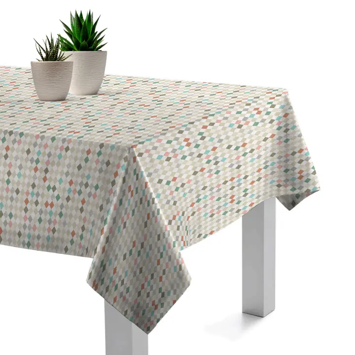Mantel Antimanchas Algodón Grau Multi 135x135, 135x200, 135x250, Impermeable, Fácil de limpiar, Comedor, Cocina PADUANA - 1