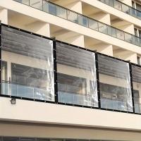 Toldo Transparente Impermeable De Lona Para Jardín Y Balcones Con Anillo De Cable Ideal Para Sombrilla Y Protección Del Invierno - details 8