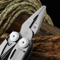 Multi-herramienta Con Alicates Y Tijeras Resorte Incluida Funda De Nylon Kit De Cuchillo Al Aire Libre Herramienta De Jardín Y Casa Conversor De Encabezados De Tornillos - details 6