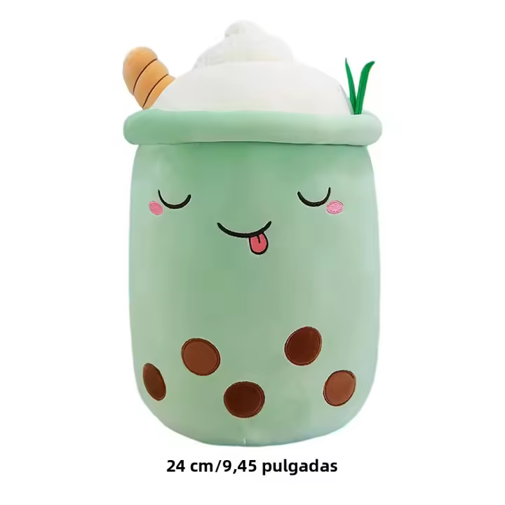 Muñeco De Té De Leche Boba De 24CM Suave Cojín Almohada Simulación De Taza De Té Kawaii Regalo Para Niños Juguetes De Peluche - 1