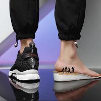 Zapatillas De Casualidad Para Hombre 2024 Talla Grande Con Aumento De Altura 6cm Suela Elevadora Zapatillas Masculinas Con Inserciones Para Mayor Altura - details 16
