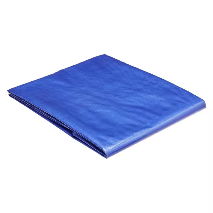 Lona impermeable de poliéster multiusos para exterior, 1,5 x 2,1 m, 0,127 mm de espesor, azul, para lluvia, sol, parasol - 1