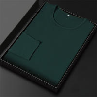 Camiseta De Algodón Para Hombre 2024 Con Cuello Redondo Y Mangas Largas Para El Verano Cómoda Y Transpirable Estilo Casual - details 4
