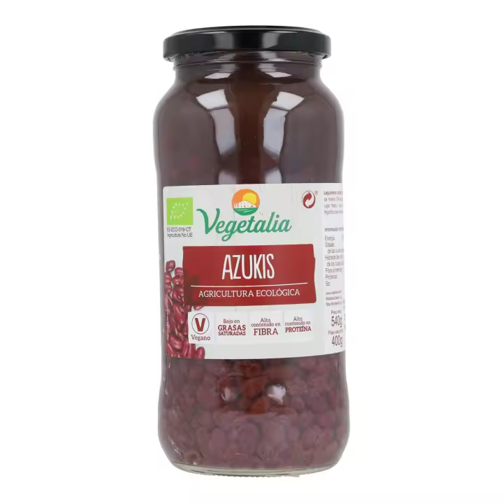 Azukis Cocidos Ecológicos Vegetalia 540g - 1