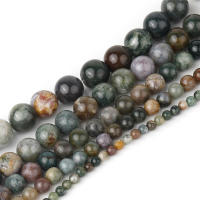 Talismán De Agate India Natural Redondo De Cuentas Sueltas Para Hacer Joyas DIY Pulsera Collar Accesorios Longitudes 6m 8m 10m - details 3