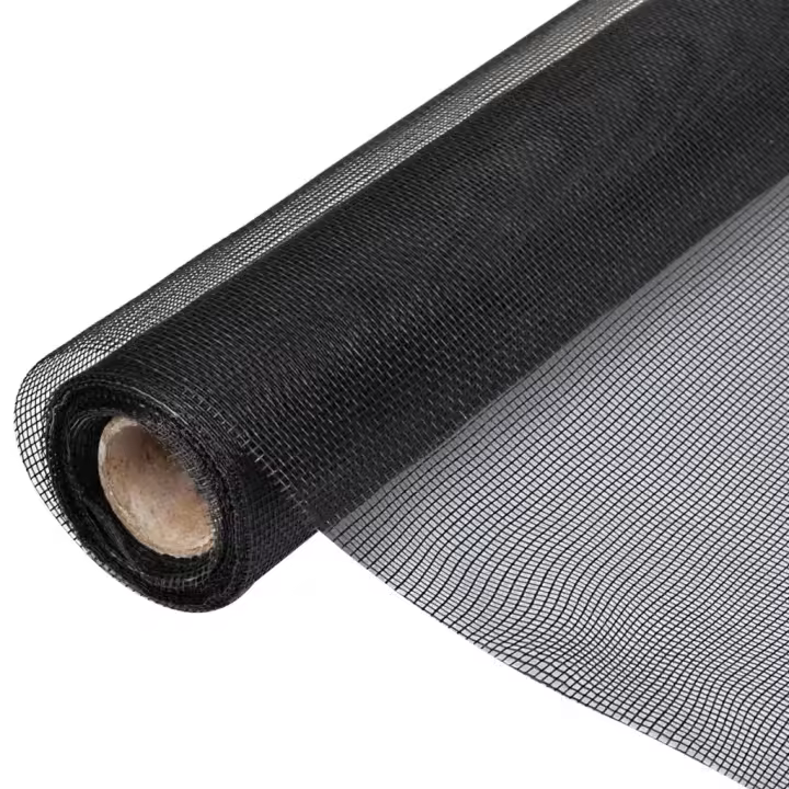 vidaXL Malla mosquitera de fibra de vidrio negra 100x500 cm - 1