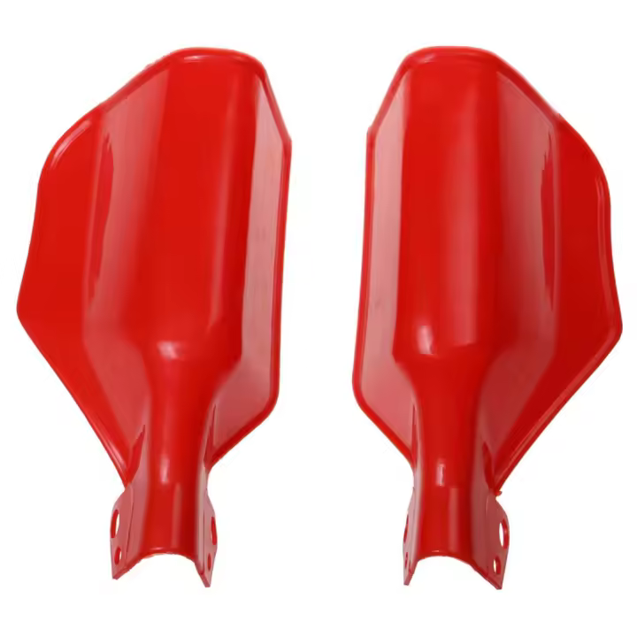 Pack De 2 Protector De Mano Universal Para Motocicleta 7/8' En Plástico Negro Rojo Azul Tamaño 200mm Accesorio De Manillar - 1