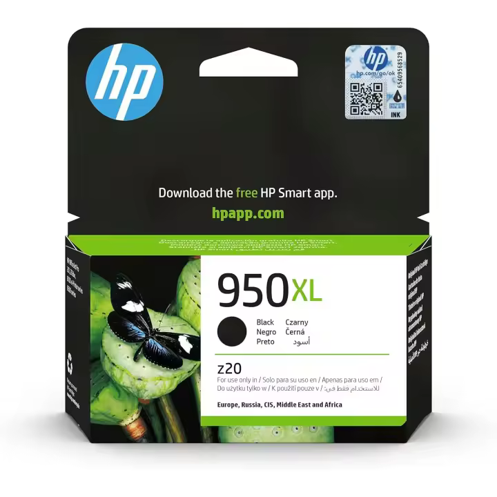 HP 950XL CN045AE, Negro, Cartucho de Alta Capacidad Original, 2.300 páginas, Para impresoras HP Officejet Pro serie 8600, 8100, 251dw, 276sw - 1
