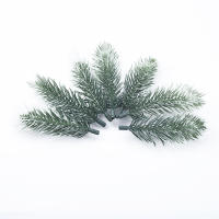 10/20PCS Material De Coronas Navideñas Plantas Artificiales Decorativas Para Bodas Y Hogar Flores De Plástico Pina De Pino Hoja De Nieve - details 2
