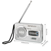 Mini Radio Portátil Transistor AM FM Con Altavoz Y Jack De Auricular Plata Gris DSP Chip Tecnología Incluida En Venta Individual - details 0