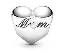 PANDORA Dijes de Plata de Ley con scripciones Mum Sister y Aunt, Viene con Caja de June original. - details 0