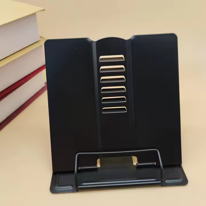 Soporte Ajustable De Lectura Portátil En Metal Soporte Para Documentos Estante Para Libro Soporte Para Tableta Stand De Partituras Y Recetas - 1