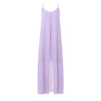 Vestido Largo Maxi Bohemio De Verano Para Mujer Sin Mangas Con Vuelos Y Bolsillos Estilo Casual Con Frontera Y Halter - details 6