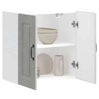 vidaXL Armario de pared cocina Kalmar madera vieja madera ingeniería en color Madera antigua/Blanco brillante/Blanco y más | almacenamiento funcional diseño moderno para baño dormitorio sala - details 5