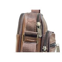 DL-66 Bolso de hombro de cuero genuino para hombre, bandolera Vertical de piel auténtica multibolsillo - details 5
