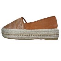 Alpargata Mujer Plataforma Plana Esparteña Suela Yute Amarillo Rojo Primavera Verano 2023 Zapato de Tela Cómodo - details 5