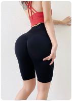 Shorts De Yoga Sin Costuras Cintura Alta Push up Leggings Elásticos Para Gimnasio Correr Ciclismo Transpirables Para Mujer - details 8