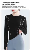 FREES COPES Camisetas Sedosas con Mangas para Mujer - Elásticas y de Secado Rápido - Ideal para Deportes y Yoga - details 4