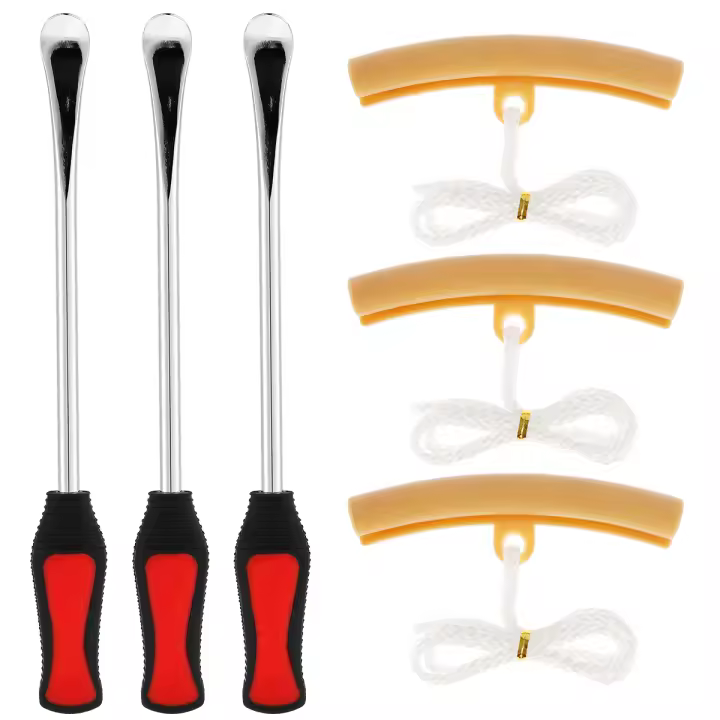 Kit De Reparación De Neumáticos Para Motocicleta Y Automóvil Herramientas De Cambio De Rueda 30CM Protección De Rines Llave De Palomino Reparación De Neumáticos - 1