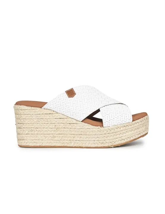 Sandalias Popa Albufera Trenza Mujer Blanco - 1