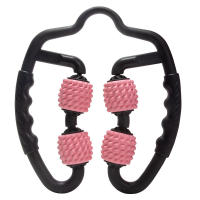 Rodillo De Yoga De 4 Ruedas Para Musculatura De Las Piernas Masajeador De Espuma Suave Con Manija Para Relajación Y Ejercicio - details 4
