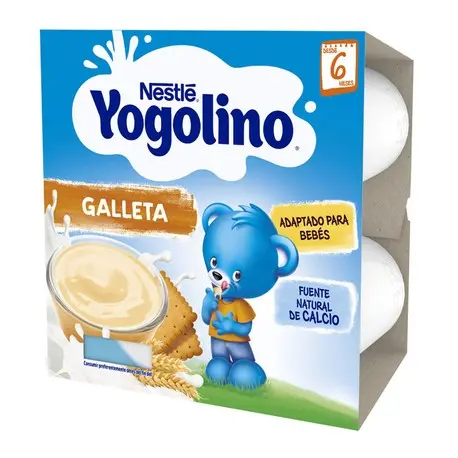 NESTLE YOGOLINO GALLETA  4 ENVASES 100 g - 1