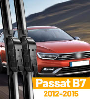 LimpiaParabrisas Delantero LimpiaParabrisas Para VW Volkswagen Passat B7 2012-2015 Láminas De Limpieza Frontal Ventanas Delanteras 24"+19" Caña De Agua Negro - details 0