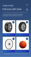 Bomba Eléctrica Portátil Para Bicicleta Y Motocicleta Inflador Rápido Sin Cable Mini Para Neumáticos De Vehículos Eléctricos Y Balones - details 5