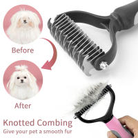 Cepillo Para Peluquería De Mascotas Cepillo Para Perros Y Gatos Herramienta De Aseo Para Perra Cepillo Para Alientar El Pelaje Del Perro Y El Gato - details 4