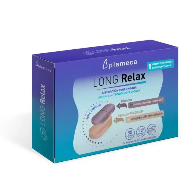Long Relax Plameca. Relajación, ansiedad y estrés. Sistema nervioso, adaptógeno, insomnio - 1