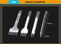 Herramienta De Perforación Para Cuero DIY Herramienta De Costura Y Perforación De Cuero 3/4/5/6mm Conjunto De Perforadores De Espacio De Cuero - details 1