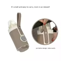 Calentador De Botella Para Bebé Portátil Con 3 Temperaturas Ajustables USB Calentador De Leche Para Viaje En Coche Seguro Y Ecológico Tamaño Medio - details 44