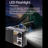 Radio De Emergencia Portátil Con Energía Solar BT Altavoz Ranura Para Tarjeta TF Linterna Mano Al Aire Libre Preparación De Emergencias - details 2