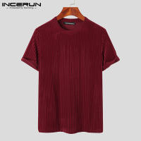Camiseta Estilo Casual Para Hombres INCERUN Tees De Moda Con Cordón Cuello Redondo Estirable Tallas S-3XL Para Fiestas Y Mostrados - details 10
