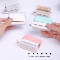 Pegatina De Papel Portátil Con 6 Agujeros Punzador Mini De 5.5mm Versátil Para Scrapbooking Y DIY Ideal Para Estudiantes Y Uso En La Oficina - details 0