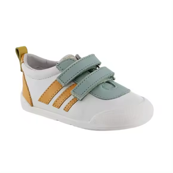 Zapatillas respetuosas Blanditos Luna Blanco-Verde-Naranja Blanditos ICRI24E03 - 1