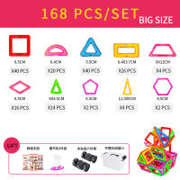 Juguetes Magnéticos De Construcción DIY Para Niños Set De Diseñador Grande 30-168PCS Bloques De Construcción Mágicos Regalos Para Cumpleaños - details 10
