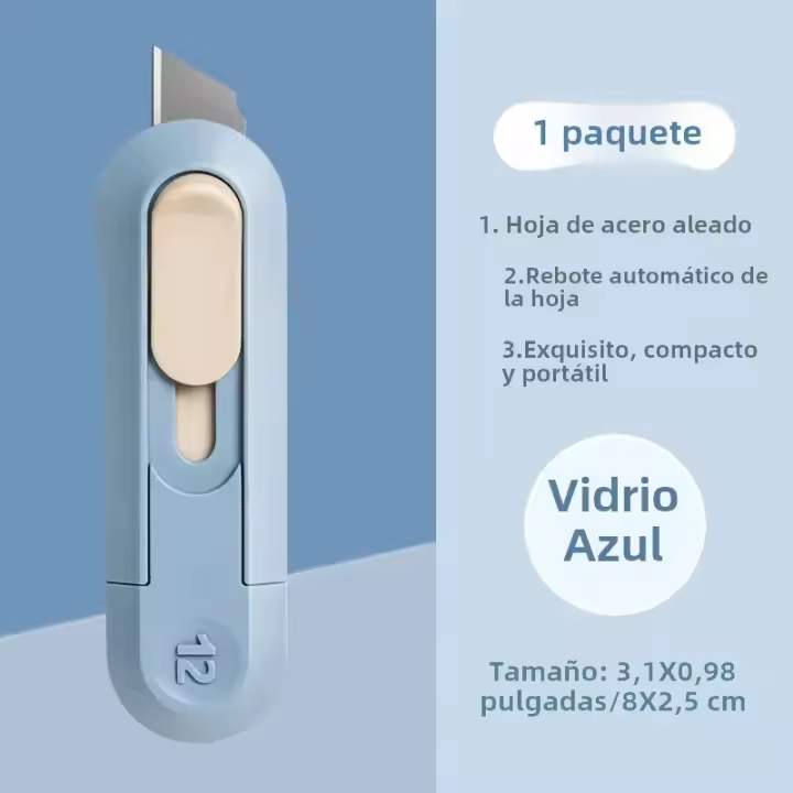Cuchillo Para Cortar Papel Mini 1PC Portátil Y Pequeño Abrecajas Herramienta De Estaciónery Para Cortar Papel Y Tapiz - 1
