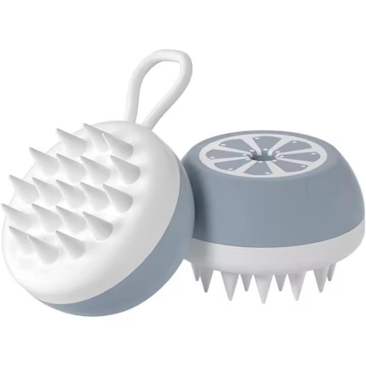 Peine de masaje para el cuidado de mascotas para Gatos y Perros, Limpieza de belleza (Head de masaje gris) - 1