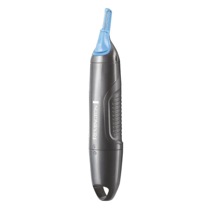 Remington Recortador facial Nano Series Groom Essentials NE3455 - cabezal antimicrobiano, cortador vertical de doble cara, incluye tijeras, lima y pinzas, funciona con pilas - 1