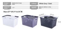 Cesta De Compras Portátil Supermercado Cesta De Alimentos Cesta De Almacenamiento Para Baño Cesta De Panadería Cesta De Almacenamiento Versátil - details 1