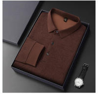 Camisa Polo Larga Con Estampado Hueco Para Hombre Estilo Coreano Moda Negocios T-Shirt De Golf Top De Poliéster Talla M-4XL - details 27