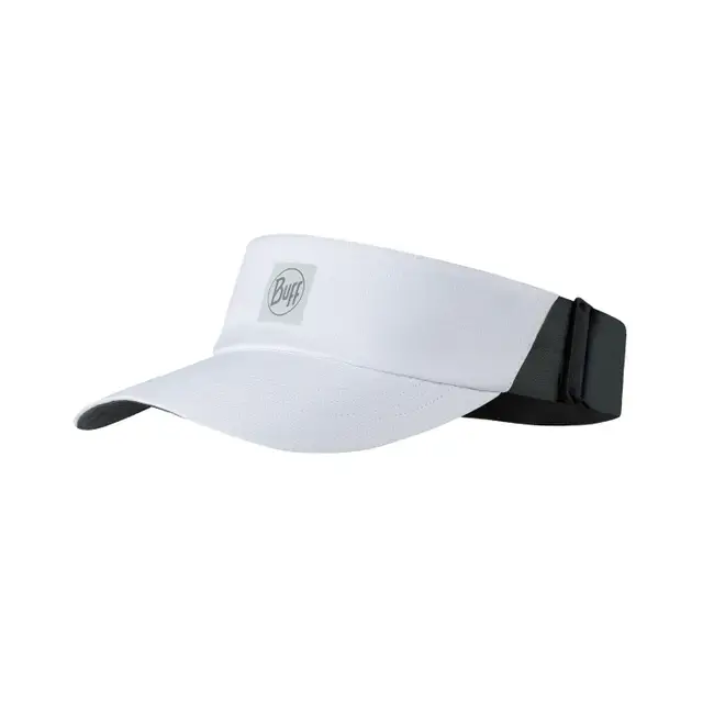 VISERA GO BUFF VISOR SOLID WHITE  Ideal para runners - 1