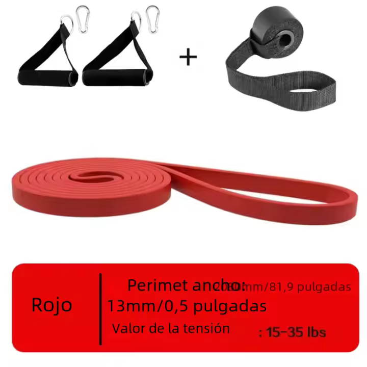 Bandas de Resistencia para ejercicio, Cintas elásticasde Goma para entrenamiento, equipo de Fitness para Gimnasio, expansor Unisex - 1