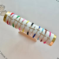 Set De 12 Pulseras De Color Inlazadas Con Diamantes Para Hombres Y Mujeres Estilo Minimalista Y Temperamental Pulsera De Encaje - details 1
